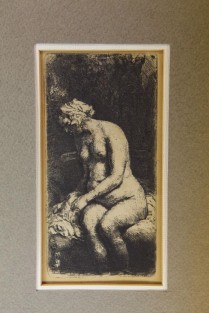 'Zittende naakte vrouw'