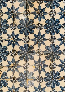 Tegelveld met ster motief ca. 1800/ Set of tiles with star motif ca. 1800