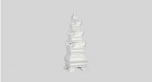 Tulpenvaas tafelpiramide Wit 