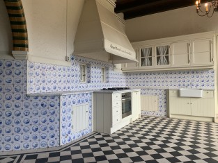 Keuken en eetkamer betegeling/ Kitchen and dining room tiling
