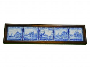 Stadsaanzicht met schepen