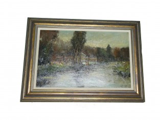 Groen landschap stromend rivier