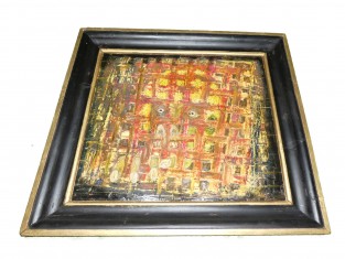 Gezicht achter een raster