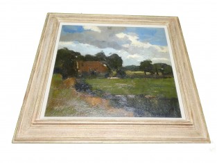 Boerderij omringd door weiland