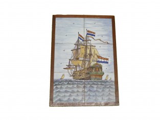 Zeeaanzicht met Hollands schip