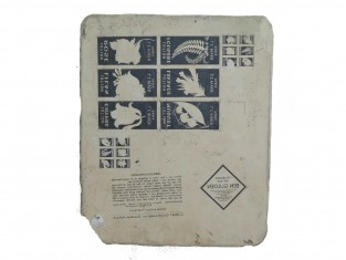 Ornament tekststeen bloemenlotions