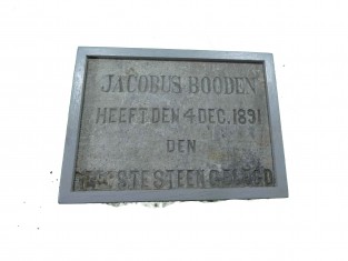 Ornament oud tegel Booden 1891