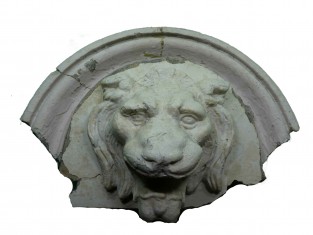 Ornament ondergeschikte leeuw