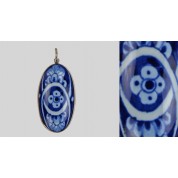 Medaillon bloem met koord-20