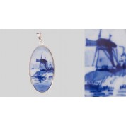 Medallion in zilver Windmolen-20