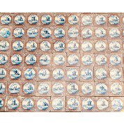 Tegelveld ca. 1750/ Tile compilation from around 1750-20