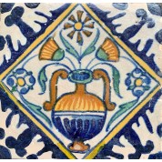 Tegel met een bloempot motief ca. 1625-20