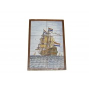 Zeeaanzicht met Hollands schip-20