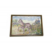 Rijdende koets met paard-20