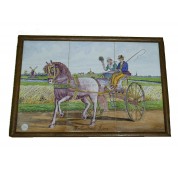 Bruidspaar op rijdende koets-20