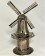 Antique silver windmill miniature. Antieke zilveren miniatuur molen.-01
