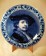Plate with portrait of Rembrandt van Rijn, Royal Delft. Wandbord zelfportret Rembrandt van Rijn, De Porceleyne Fles.-00