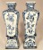 Set of two small vases, Royal Delft. Set van twee kleine vazen, De Porceleyne Fles.-01