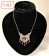 Silver necklace with ruby, sapphire and rose cut diamond. Zilveren collier met robijn, saffier, en roosgeslepen diamant.-05
