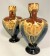 Set of two small antique vases, Rozenburg. Set van twee kleine antieke vazen, Rozenburg.-01
