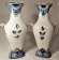 Set of two large vases, Royal Delft. Set van twee grote vazen, De Porceleyne Fles.-01