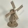 Vintage silver windmill miniature. Vintage zilveren miniatuur molen.-01