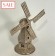 Vintage silver windmill miniature. Vintage zilveren miniatuur molen.-01