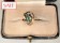 Vintage 14K yellow gold ring with emeralds and diamonds. Vintage 14K geelgouden ring met smaragden en diamanten.-01