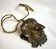 Antique Vienna bronze servant's bell of a wiener dog’s head. Antieke Weens bronzen dienstbode bel van de kop van een tekkel.-01