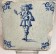 Tile with a pipe smoker, circa 1650. Tegel met een rokende man, circa 1650.-01