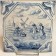 Tile with a Dutch winter landscape, circa 1750. Tegel met een Nederlands winterlandschap, circa 1750.-01