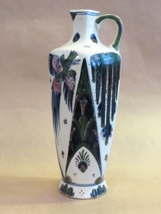 Vase Bird-of-paradise led glazed