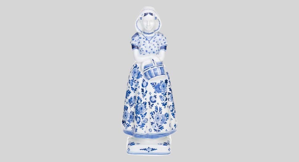 traditional costume - Decoratie The Original Blue - Royal Delft - Online