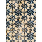 Tegelveld met ster motief ca. 1800/ Set of tiles with star motif ca. 1800-20